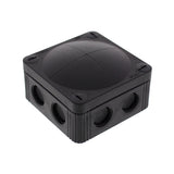 Wiska -  85 x 85 x 51mm Polypropylene Junction Box IP66/IP67  5-Pole Terminal Black COMBI 308/5 BK