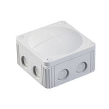 Wiska -  110 x 110 x 66 mm Polypropylene Junction Box IP66/IP67  Light Grey COMBI 607/5/2xKRM25/20 LG