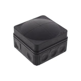 Wiska -  76 x 76 x 51mm Polypropylene Junction Box IP66  Empty  Black COMBI 108 BK