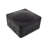 Wiska -  140 x 140 x 82mm Polypropylene Junction Box IP66/IP67  Empty Black COMBI 1010 BK
