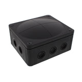 Wiska -  160 x 140 x 81mm Polypropylene Junction Box IP66/IP67  Empty Black COMBI 1210 BK