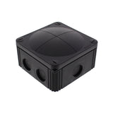 Wiska -  95 x 95 x 60mm Polypropylene Junction Box IP66/IP67 Empty Black COMBI 407 BK
