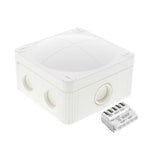 Wiska -  95 x 95 x 60mm Polypropylene Junction Box IP66/IP67  White COMBI 407/4SDKF5/W