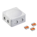 Wiska -  85 x 85 x 51mm Polypropylene Junction Box IP66/IP67 3 x WAGO 221-413 Terminals White COMBI 308 WH / 3-221-413