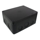 Wiska -  200 x 160 x 94 mm Polypropylene Junction Box IP66/IP67 Entries Empty Black COMBI 1610 BK