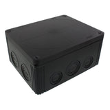 Wiska -  200 x 160 x 94 mm Polypropylene Junction Box IP66/IP67 3-Pole Terminal Black COMBI 1610/3 BK