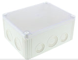 Wiska -  200 x 160 x 94 mm Polypropylene Junction Box IP66/IP67 Empty White / Clear Lid COMBI 1610 WH DK