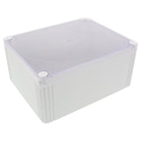 Wiska -  200 x 160 x 94 mm Polypropylene Junction Box IP66/IP67 Plain Sided Empty Light Grey / Clear Lid COMBI 1610 PL LG DK