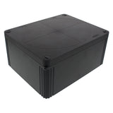 Wiska -  200 x 160 x 94 mm Polypropylene Junction Box IP66/IP67 Plain Sided Empty Black COMBI 1610 PL BK