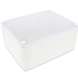 Wiska -  200 x 160 x 94 mm Polypropylene Junction Box IP66/IP67 Plain Sided 3-Pole Terminal White COMBI 1610/3 PL WH