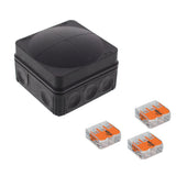 Wiska -  76 x 76 x 51mm Polypropylene Junction Box IP66 3 x WAGO 221-413 Terminals Light Grey COMBI 108 LG / 3-221-413