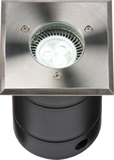 Knightsbridge - 230V IP67 Grade 304 Stainless Steel Driveover Ground Light, Square