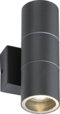 Knightsbridge - 230V IP54 GU10 Up and Down Wall Light - Anthracite