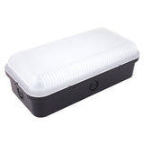 Selectric - ATOM-F-2 - IP65 9w Rectangular LED Bulkhead with Photocell - 6000K