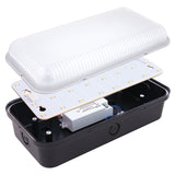 Selectric - ATOM-F-3 - IP65 9w Rectangular LED Bulkhead with Microwave Sensor - 6000K