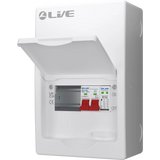 Live Electrical - LSMC06S-SP - SRN - Double Pole Busbar Consumer Unit - Type 2 SPD - 3 Way