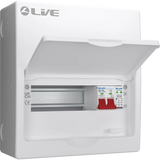 Live Electrical - LSMC10S-SP - SRN - Double Pole Busbar Consumer Unit - Type 2 SPD - 7 Way
