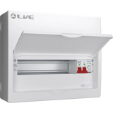 Live Electrical - LSMC14S-SP - SRN - Double Pole Busbar Consumer Unit - Type 2 SPD - 11 Way