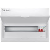 Live Electrical - LSMC18S-SP - SRN - Double Pole Busbar Consumer Unit - Type 2 SPD - 15 Way