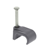 Q-Crimp - Grey Cable Clips for 2.5mm T&E Cable (Pack of 100)
