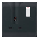 Selectric - SSL641 - 13A Locating Socket Outlet - 1 Gang Switched DP - Part M