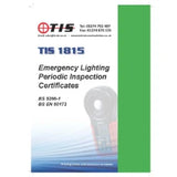 TIS - TIS 1815 - Emergency Lighting Certificate Book