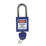 TIS - TIS LB1 - Blue Steel Lock With Single Key, Keyed Differently