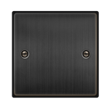 Click Deco - Matt Bronze 1G Blank Plate