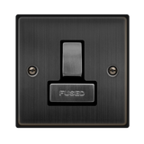 Click Deco - Matt Bronze - 13A DP Switched Fused Connection Unit