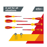 Screwdriver Set SoftFinish® Electric - Wiha - 6PC VDE Screwdriver Set