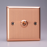 Varilight - Urban Brushed Copper 1 Gang 2 Way 10A Toggle Switch XYT1.BC