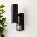 Forum - ZN-29179-BLK-65 - Leto IP65 Outdoor Wall Light with PIR Sensor - Black