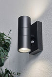 Forum - ZN-34022-BLK-65 - Leto IP65 Outdoor Up and Down Wall Light with Photocell - Black