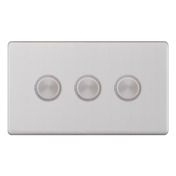 Selectric - Screwless 3 Gang 2 Way 400w Dimmer Switch 5MPLUS