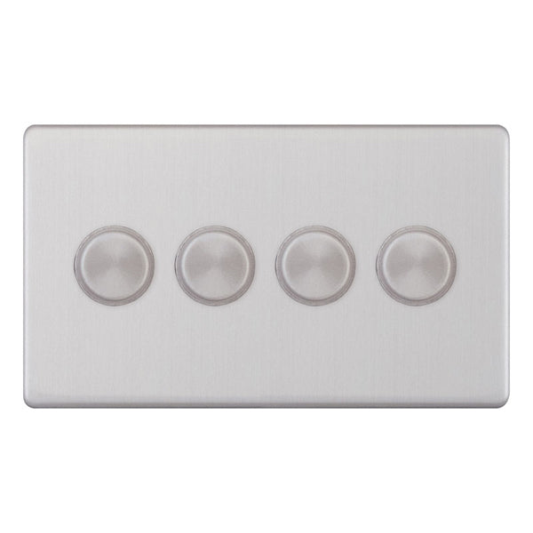Selectric - Screwless 4 Gang 2 Way 400w Dimmer Switch 5MPLUS