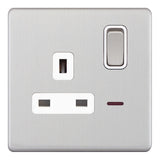 Selectric - Screwless 1 Gang 13A Socket With Neon 5MPLUS