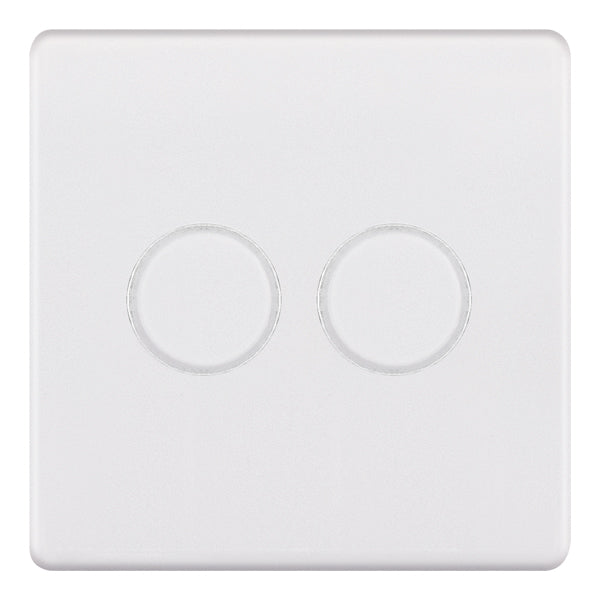 Selectric - Screwless 2 Gang 2 Way 400w Dimmer Switch 5MPLUS