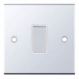 Selectric 1 Gang 2 Way Switch 5M Polished Chrome White