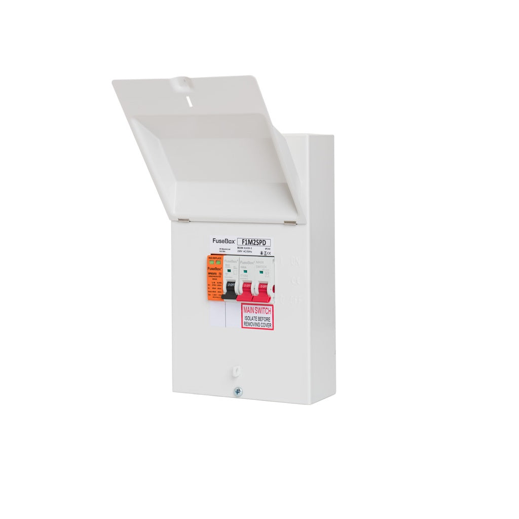 FuseBox Inline Surge Protection Unit with 100A Main Switch F1M2SPD