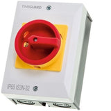 Timeguard 3 Pole 32A Weathersafe Rotary Isolator Switch IS3N-32