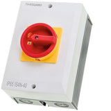 Timeguard 4 Pole 40A Weathersafe Rotary Isolator Switch IS4N-40