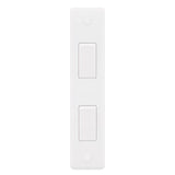 Selectric - Smooth  2 Gang  2 Way Architrave Switch SSL571