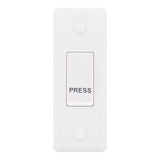 Selectric - Smooth  1 Gang Architrave Press Switch SSL572