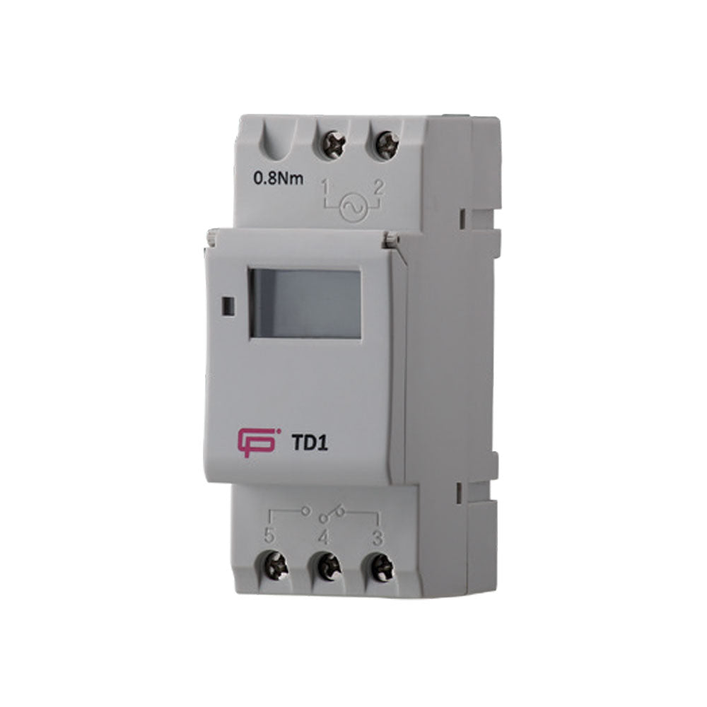 FuseBox Din Rail Mounted 7 Day Time Switch TD1