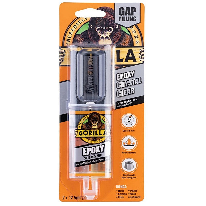 Gorilla - 2-Part 5 min Crystal Clear Epoxy Resin Adhesive